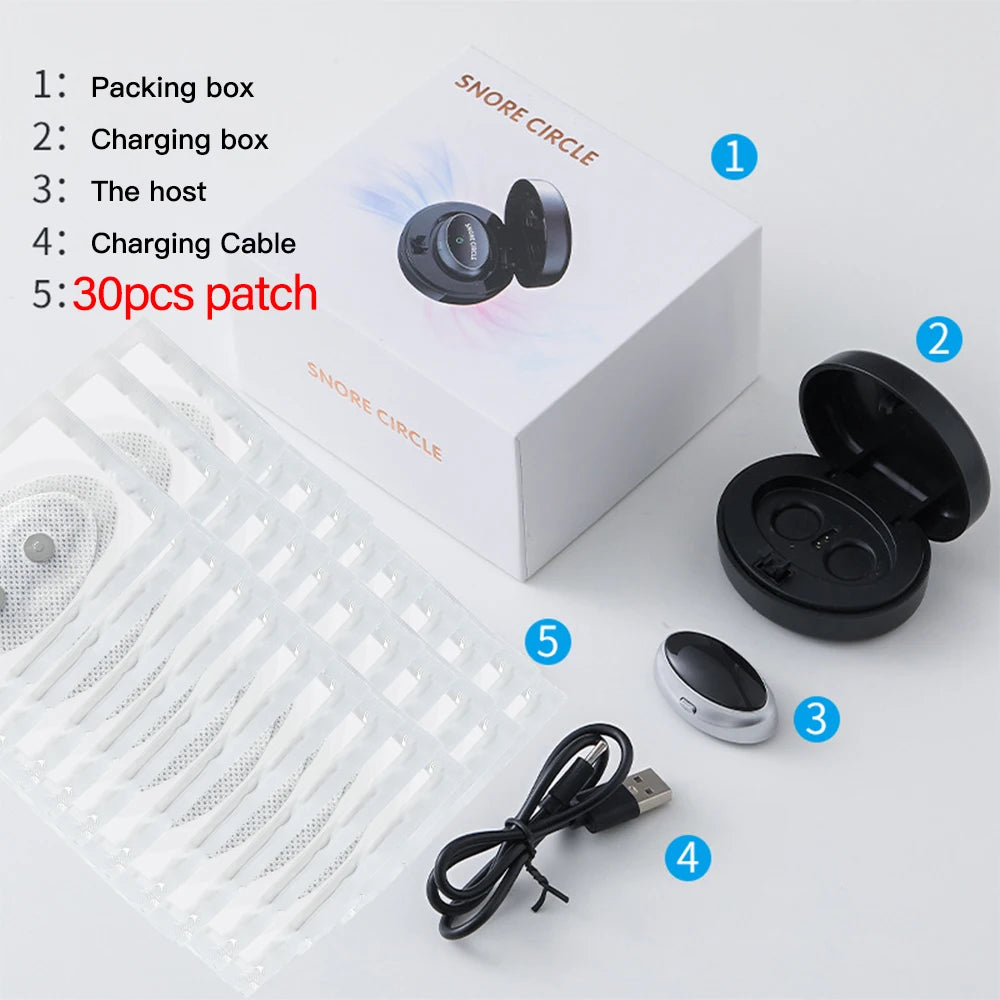 SmartSnore™ 5-Pair EMS Anti-Snoring Device – Breathe Easy, Sleep Deep