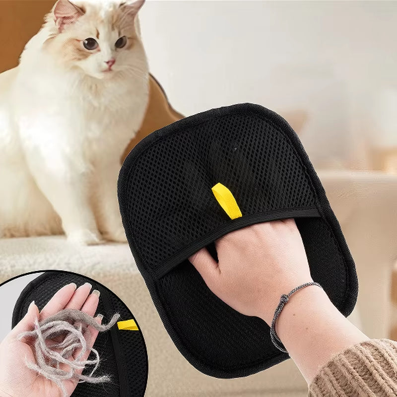 Furgone Duo Gloves – Double-Sided Electrostatic Pet Hair Removal & Grooming Gloves